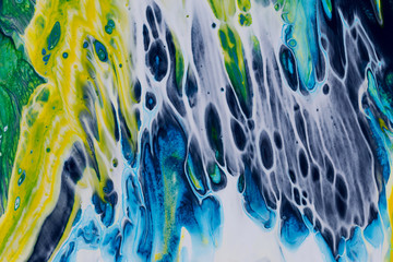 abstract painting with acrylic paints