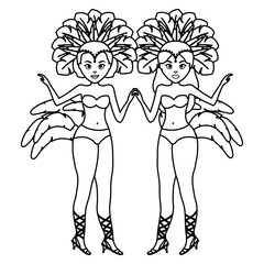 beautiful brazilian garotas characters