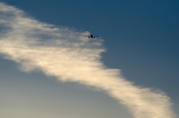 airplane in the sky