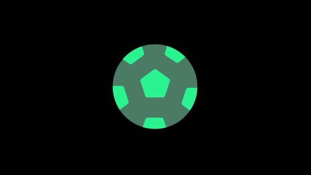 Football Soccer icon animation. General Lightweight animation
