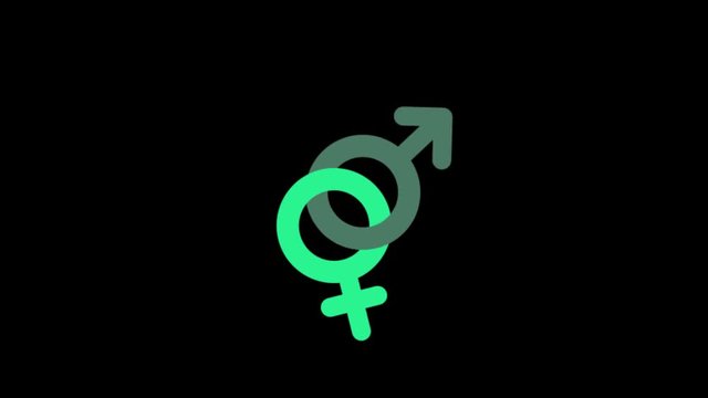 Gender icon animation. General Lightweight animation