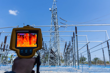 Thermoscan(thermal image camera), Industrial equipment used for checking the internal temperature...