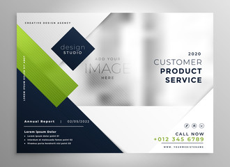corporate presentation brochure template in geometric style