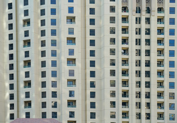 Fototapeta premium white facades of skyscrpaer