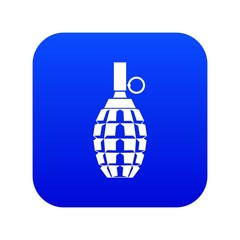 Fototapeta premium Grenade icon digital blue for any design isolated on white vector illustration