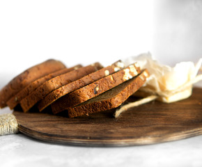 fresh bread with butter