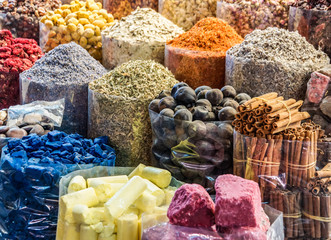spices in souk of dubai