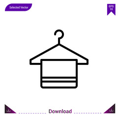 towel vector icon. Best modern, simple, isolated,laundry. flat icon for website design or mobile applications, UI / UX design vector format