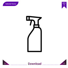 spray vector icon. Best modern, simple, isolated,laundry. flat icon for website design or mobile applications, UI / UX design vector format