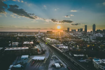 Foto op Canvas big city railyard © Craig