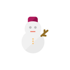 Weather icon / color version ( snowman,snow day ) 