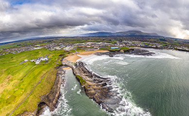 Aerial view of Bundoran and Donegal Bay - Ireland