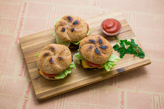 homemade craft burgers