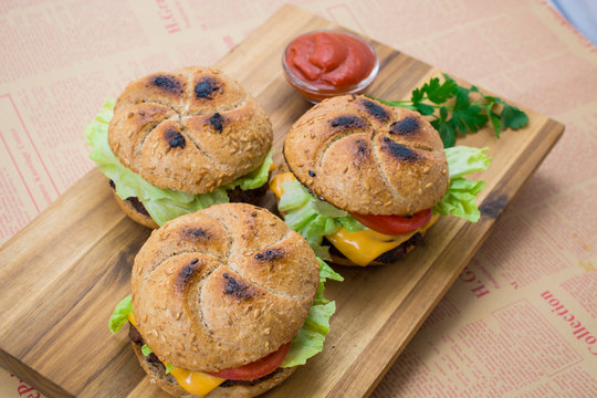 homemade craft burgers