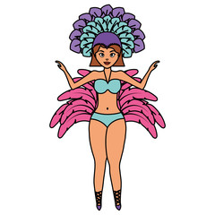 beautiful brazilian garota character