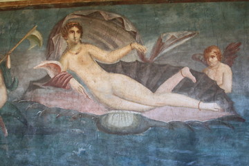 Affresco di Venere nel Tempio di Venere, Pompei, Italia