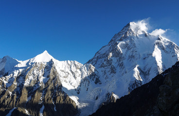 Broad peak near the K2 summit 