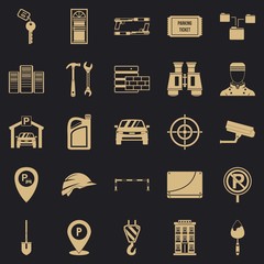 Spanner icons set. Simple set of 25 spanner vector icons for web for any design