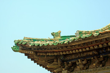 ancient Chinese traditional architectural style roof
