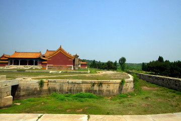 ancient Chinese traditional architectural style landscape, China