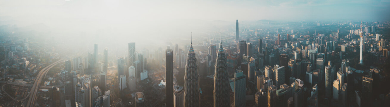 Kuala Lumpur Panorama During Sunrise