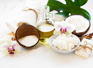 Coconut natural spa ingredients