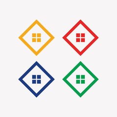 Real estate logo template