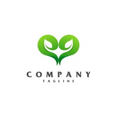leaf logo vector
