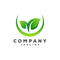 Fototapeta premium leaf logo vector