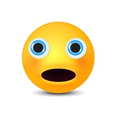 Yellow face with emotions