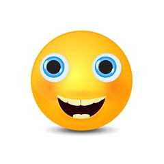 Yellow face with emotions