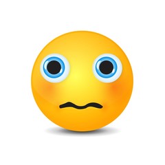 Yellow face with emotions