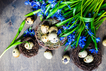 Easter holiday card concept