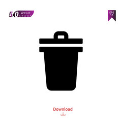 Outline black garbage icon. garbage icon vector isolated on white background. Graphic design, mobile application, icons 2019 year, user interface. Editable stroke. EPS 10 format