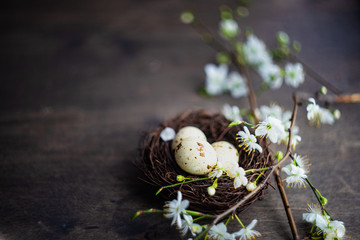 Easter holiday card concept