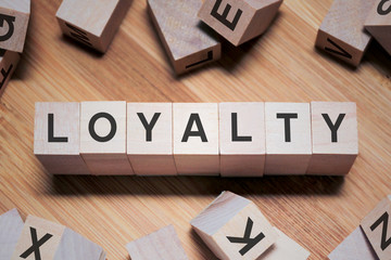 LOYALTY Word In Wooden Cube