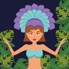 beautiful brazilian garota character