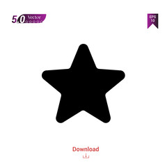 Outline black star icon. star icon vector isolated on white background. Graphic design, mobile application, icons 2019 year, user interface. Editable stroke. EPS 10 format