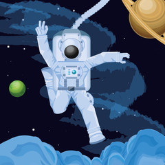 astronaut in the space character