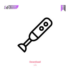 mixer vector icon. Best modern, simple, isolated, household-collection icons, flat icon for website design or mobile applications, UI / UX design vector format