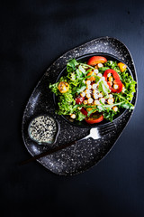 Organic vegetable salad