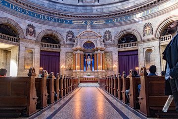 interior of the church in Copenhagen