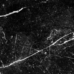 Abstract natural black and white marble with cracks pattern for background and design.