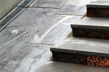 Stairs and ramp for wheelchairs and disabled