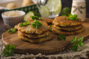 Delish potato pancakes prepare home