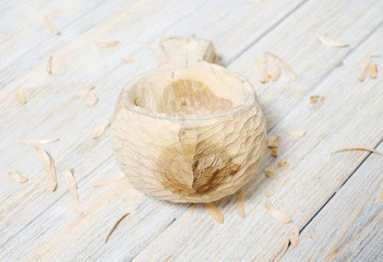 Handmade wooden mug Kuksa
