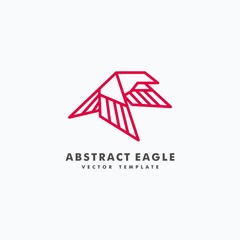 Eagle Line art Color Concept illustration vector template