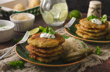 Delish potato pancakes prepare home