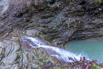 Mountain rivers and small waterfalls are sources of clean water.