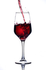 Glass of red wine